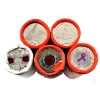 Image 1 : 25-cent 2005-2010 Quarter Rolls of 40pcs. 5 Rolls. 