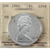 Image 1 : Silver $1 1965 SB P5 (Type 1) ICCS SP66 Heavy Cameo