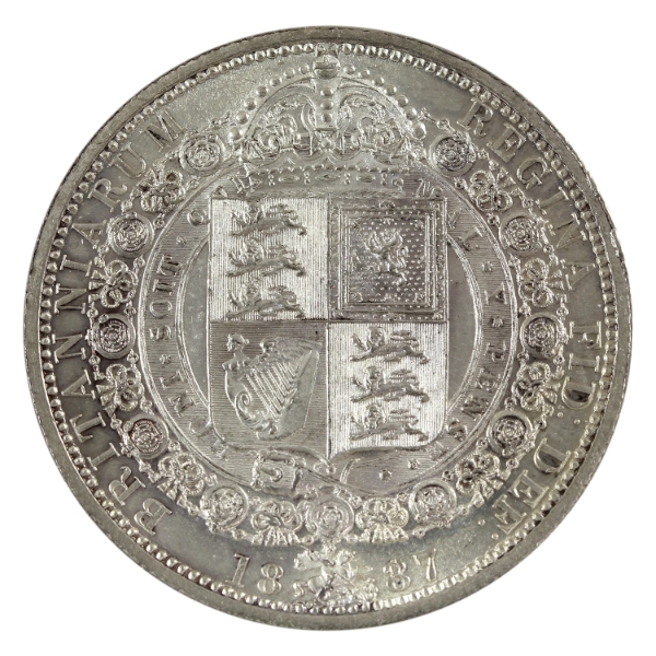 Great Britain Silver 1887 1/2 Crown UNC+
