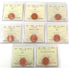 Image 1 : 1-cent 2006-2012 ICCS MS65 Red. 8pcs