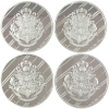 Image 2 : 4x 1oz APMEX Harry Potter Hogwarts Houses .999 Fine Silver Rounds. 4pcs. (Tax Exempt)