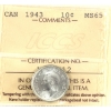 Image 1 : 10-cent 1943 ICCS MS65