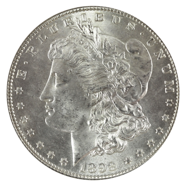 USA Silver 1898 Morgan Dollar Choice BU 