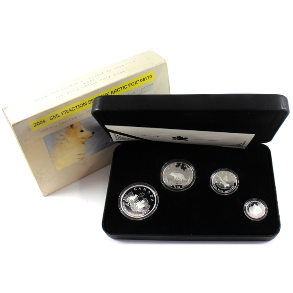 2004 Arctic Fox .9999 Fine Silver Fractional Set (Tax Exempt)