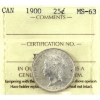Image 1 : 25-cent 1900 ICCS MS63