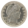 USA Silver 1907-D Barber Quarter AU-UNC (Lightly Cleaned)