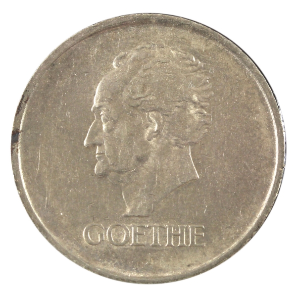 Germany-Weimar Republic Silver 1932A 3 Reichsmark Death of Goethe AU-UNC