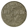 Image 1 : 5-cent 1926 Far 6 VG-F (scratched)