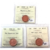 1-cent 2006P Magnetic, 2006 Non Magnetic & RCM Logo ICCS MS67 Red. 3pcs
