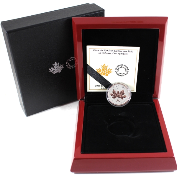 2020 Platinum $300 1oz. Maple Leaf Forever Pure Platinum Coin (Tax Exempt)