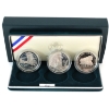 Image 1 : USA 1994 US Veterans Commemorative Silver Dollars 3-coin Proof Set in Original Packaging w/ COA