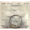 Image 1 : 25-cent 1955 ICCS PL66 Ultra Heavy Cameo