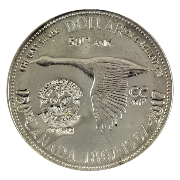 Canada Silver $1 1967 CTSP Canada 150, NFLD Last Coinage. Limited Mintage of 200