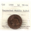 Image 1 : 1-cent 1888 Repunched Middle 8 ICCS MS64 Red