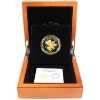 Image 1 : 2018 $20 Iconic Maple Leaves Gold Plated Fine Silver Coin in Deluxe Wooden Case (Tax Exempt)