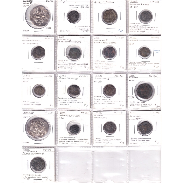 Group Lot of 17x Mixed Ancient & Roman Coins. Please view images for details. 17pcs