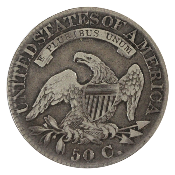USA Silver 1824 Capped Bust Half Dollar VF