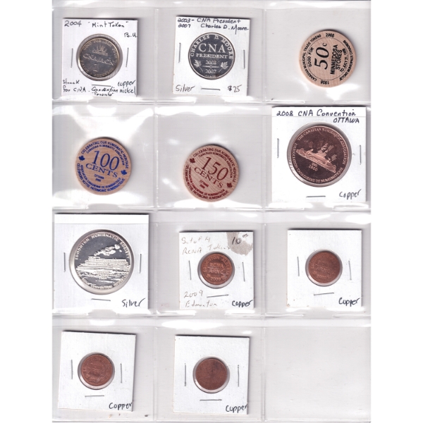 RCNA 2001 to 2009 Convention Tokens & Memorabilia. 19pcs