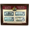 *Canadian Banknote One Dollar Collection in Wooden Frame