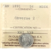 Image 1 : 5-cent 1891 Obverse 2 ICCS MS64