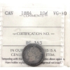 Image 1 : 10-cent 1884 ICCS VG10