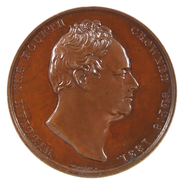 Great Britain 1831 Coronation of William IV (Eimer-1251) 19g-Copper, 33mm.
