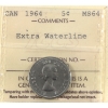 Image 1 : 5-cent 1964 Extra Waterline ICCS MS64