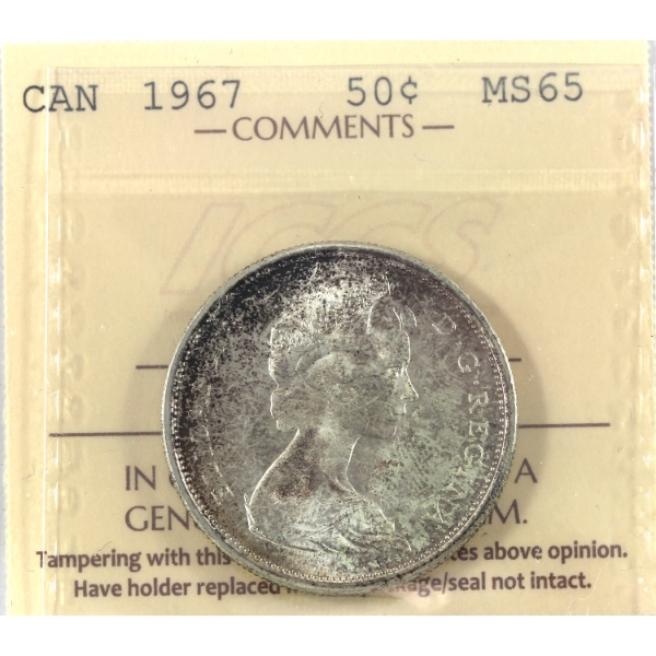 50-cent 1967 ICCS MS65