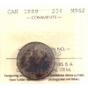 Image 1 : 25-cent 1889 ICCS MS62