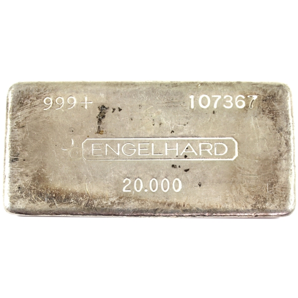 20oz Engelhard Canada 4th Series .999+ Silver Bar, SN: 107367. Mintage of <1000 (Tax Exempt)