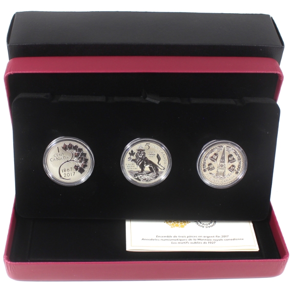 2017 RCM Coin Lore - Forgotten 1927 Design 3-coin Silver Set (Tax Exempt)