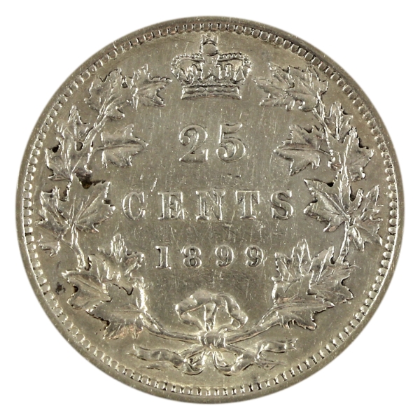25-cent 1899 EF