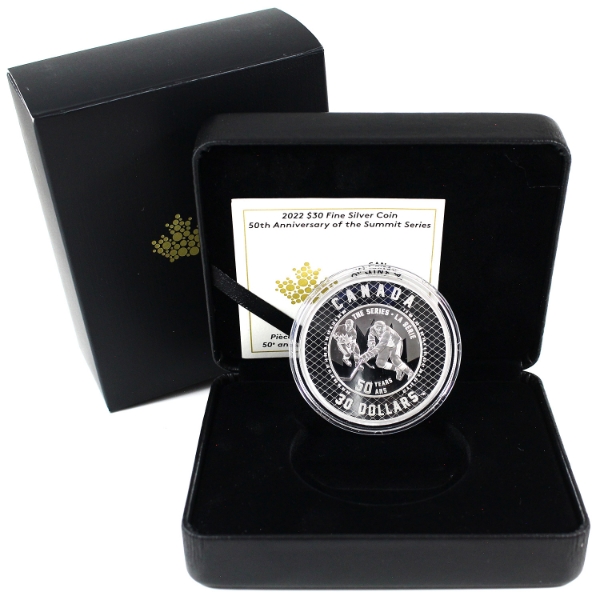 2022 $30 50th Anniversary of the Summit Series Fine Silver Coin (Tax Exempt)