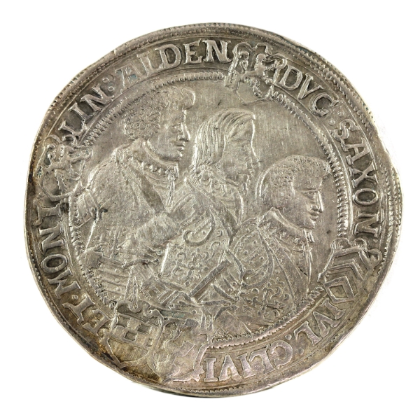 German States-Saalfeld Saxe-Old-Altenburg Silver 1625 Thaler EF40