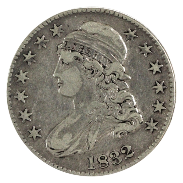 USA Silver 1832 Capped Bust Half Dollar Extra Fine