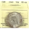 Image 1 : 50-cent 1940 ICCS MS64