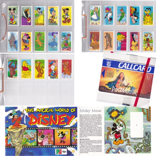 Vintage 1989 PG Tips The Magical World of Disney Album and Complete 25 Tea Card Set