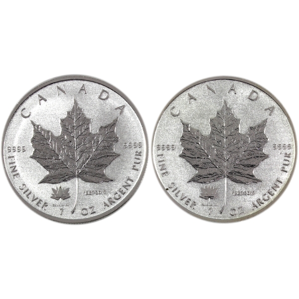 2x 1oz 2017 $5 SML 150th Ann. Privy Mark .9999 Fine Silver. 2pcs (Tax Exempt)