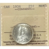 Image 1 : 25-cent 1936 ICCS MS65