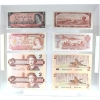Image 1 : 1954-1986 Canadian $2 Banknote Set in Plexiglass Frame