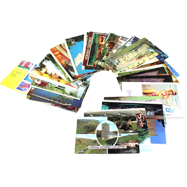 63x 1970s-1980s Assorted World Postcards. Ireland, Cuba, USA, & More! 63pcs. 