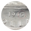 Image 4 : Silver $1 1945 5/5 Dbl HP ICCS AU50