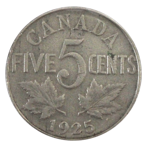 5-cent 1925 Fine (impaired)