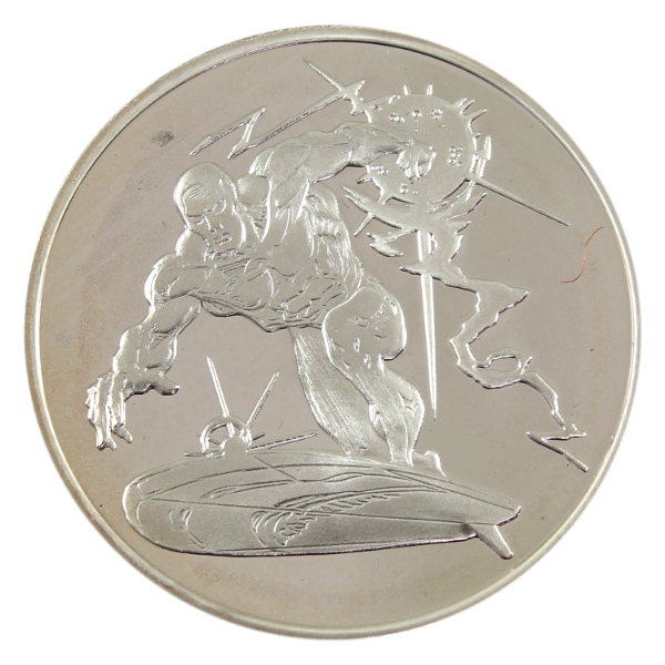 1oz Highland Mint 1997 Marvel Comics Silver Surfer .999 Fine Silver Round (Tax Exempt)