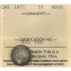 Image 1 : 5-cent 1871 ICCS MS65
