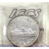 Image 2 : Silver $1 1947 Blunt 7 ICCS AU55