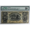 Image 1 : DC-13a 1898 $1 PMG VF20 Various-Courtney Series A-D ONEs Inward SN: A189261 ppB