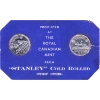 Image 1 : RCM Stanley Cold Rolled Strip Steel Set of 2x 1951 5-cent coins in Blue Holder