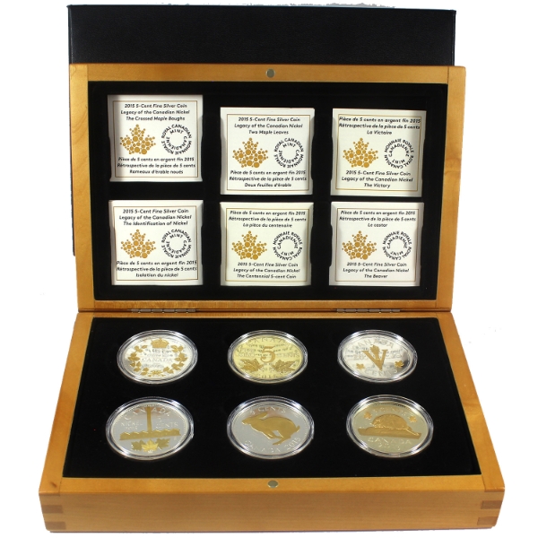 2015 Legacy of the Nickel 6-Coin Set in Deluxe Box (Tax Exempt)