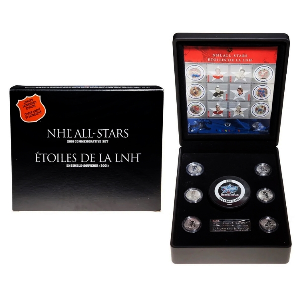 Canada Post 2001 NHL All-Stars Commemorative Stamp & Medallion Set